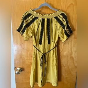 Floreat black and gold dress, size 4